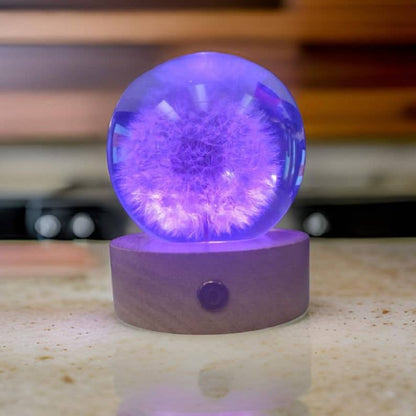 WISH MULTI-COLORED Dandelion light, Christmas, Birthdays, Mothers Day