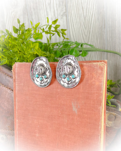 Western Cowboy Hat Statement Earrings