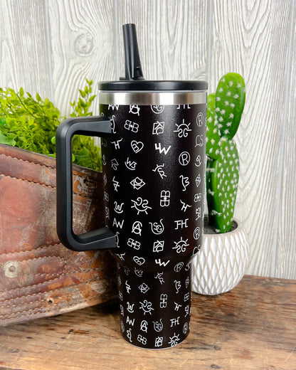 Western Spill Proof 40oz Tumbler - 5 prints available