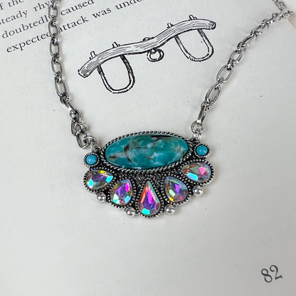 See You Western Necklace - Turquoise