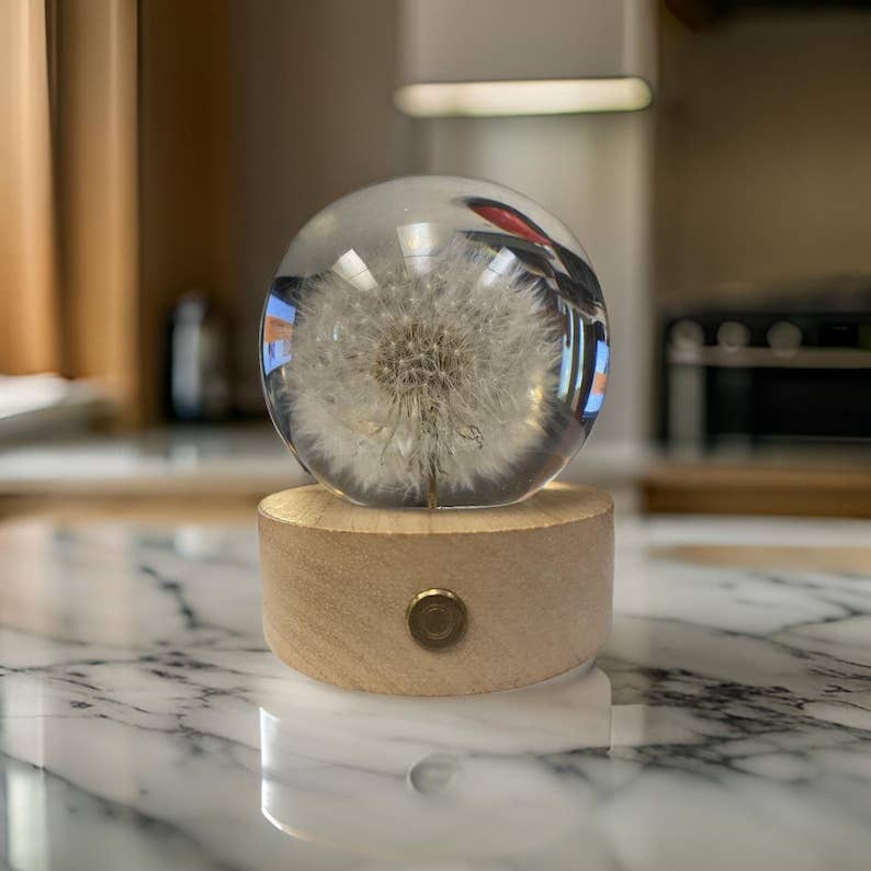 WISH MULTI-COLORED Dandelion light, Christmas, Birthdays, Mothers Day