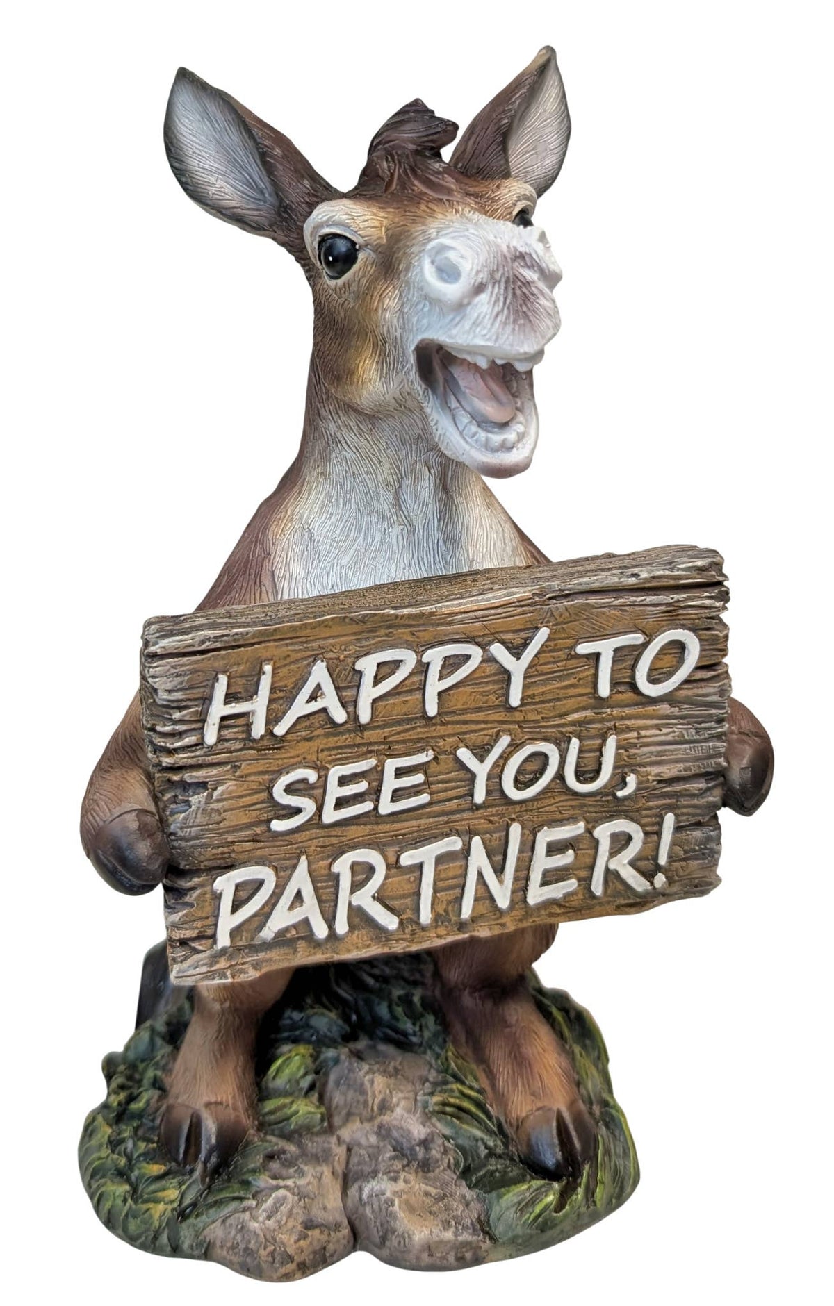 WESTERN WELCOME CREW DONKEY, 4.75"X4.25"X7.75"