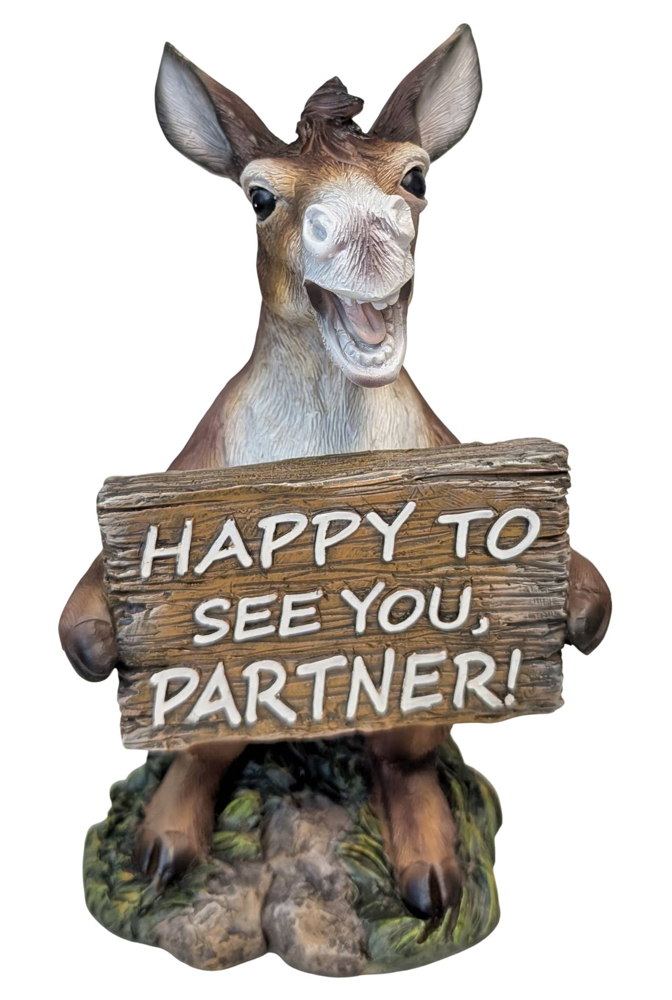 WESTERN WELCOME CREW DONKEY, 4.75"X4.25"X7.75"