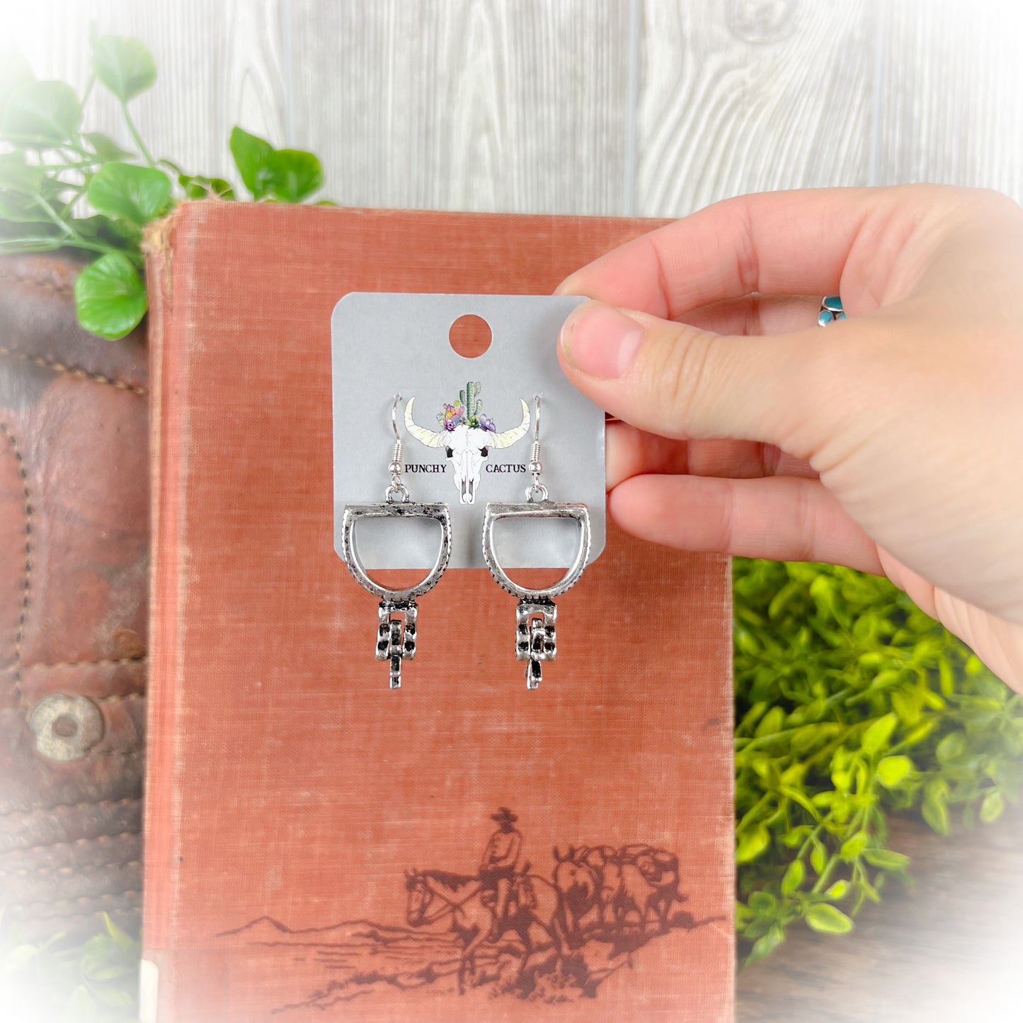 Western Cowboy Boot Spurs Earrings