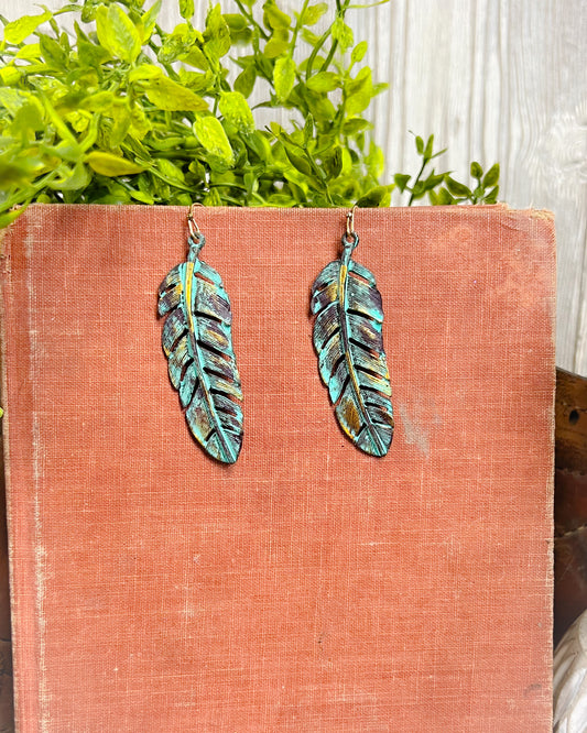 Feather Dangle Earrings