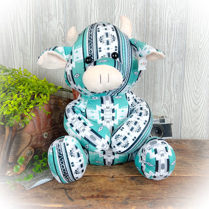 Cow Western Plushie – Multiple Colors | 18" x 12" | Limited-Time Doorbuster