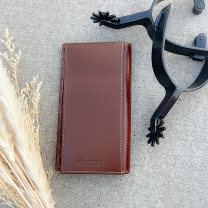 Roy Cowhide & Tooled Leather Men's Rodeo Wallet