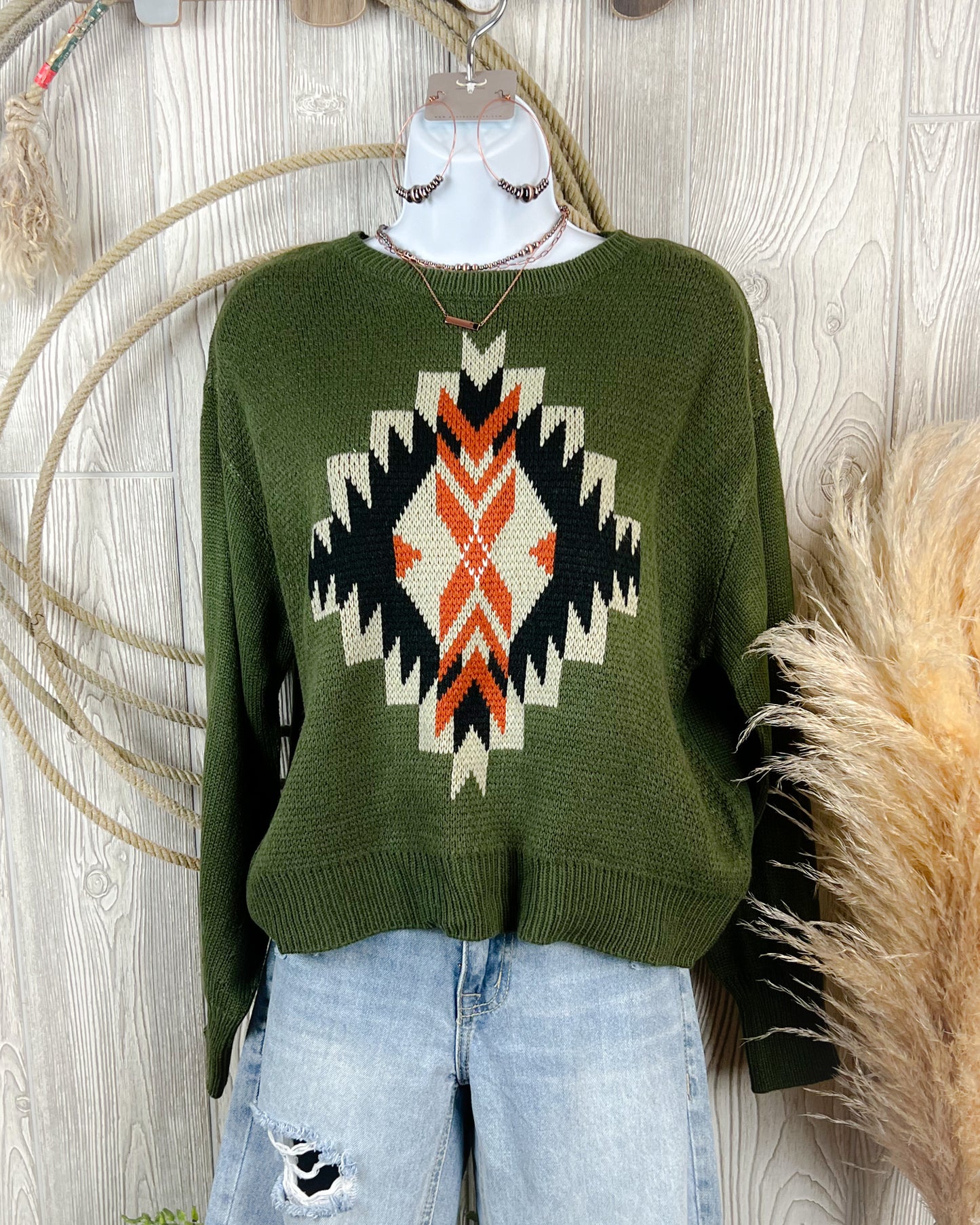 Believer Western Aztec Sweater