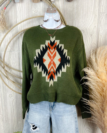 Believer Western Aztec Sweater