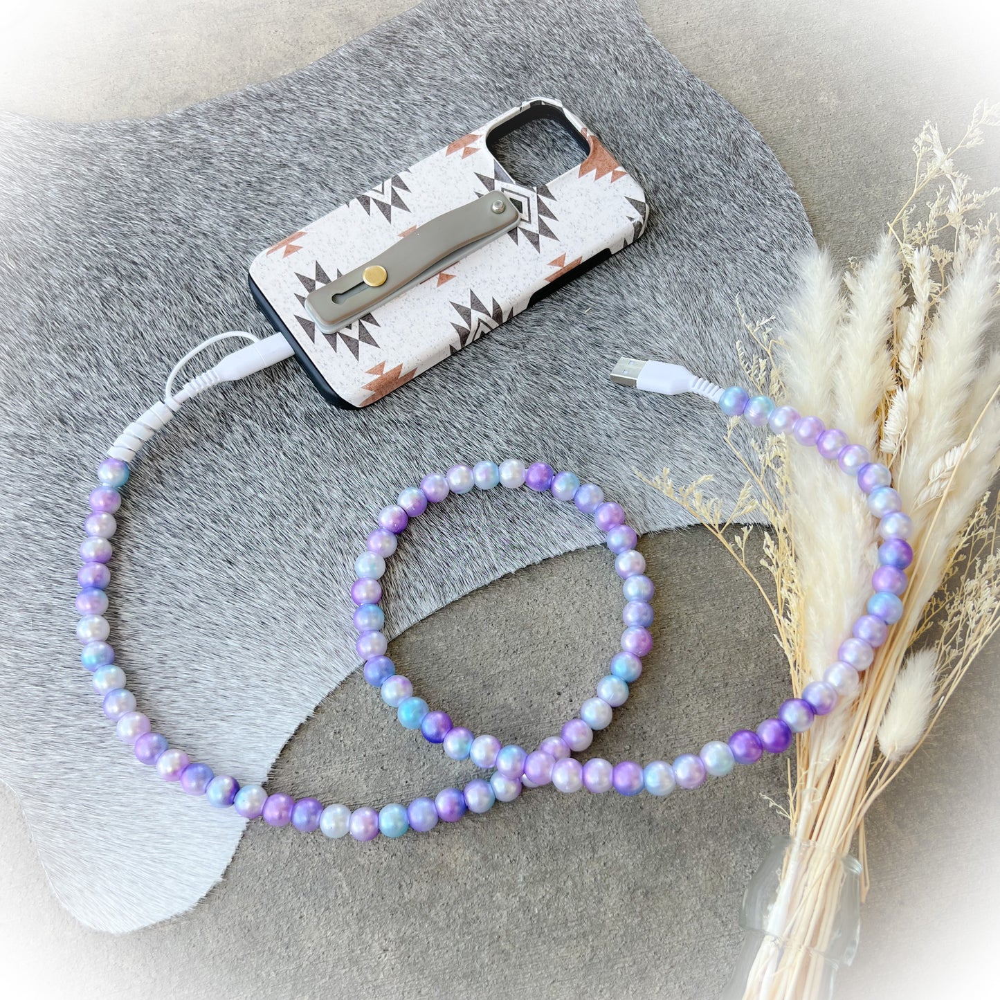 Galaxy Purple-Blue Pearl Charging Cord