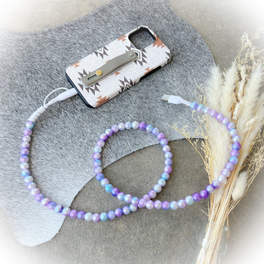 Galaxy Purple-Blue Pearl Charging Cord