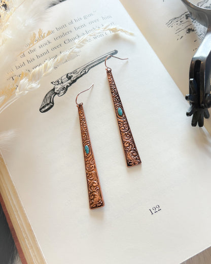 Simple Western Dangle Earrings - Multiple Colors