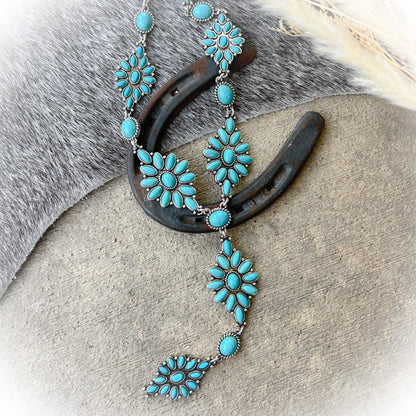 Drifter Western Lariat Necklace - Turquoise