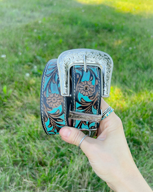Western Ridge Tooled Leather Belt