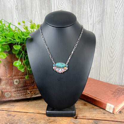 See You Western Necklace - Turquoise