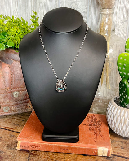 Western Cowboy Hat Necklace - Mini