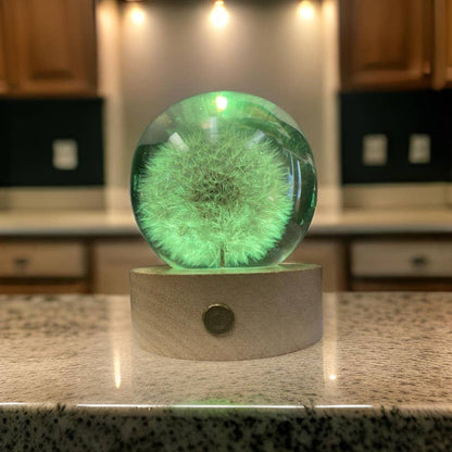WISH MULTI-COLORED Dandelion light, Christmas, Birthdays, Mothers Day