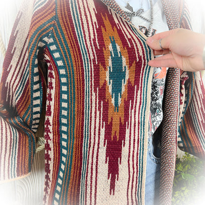 Western Long Knit Cardigan – Boho Fall Duster Style
