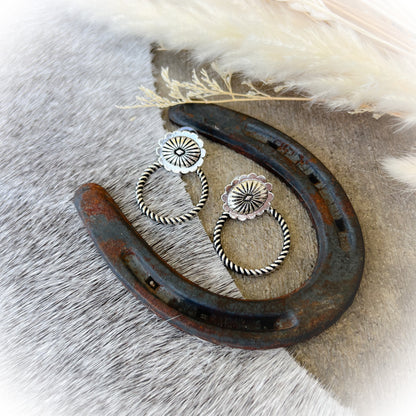 Western Rope Twisted Earrings