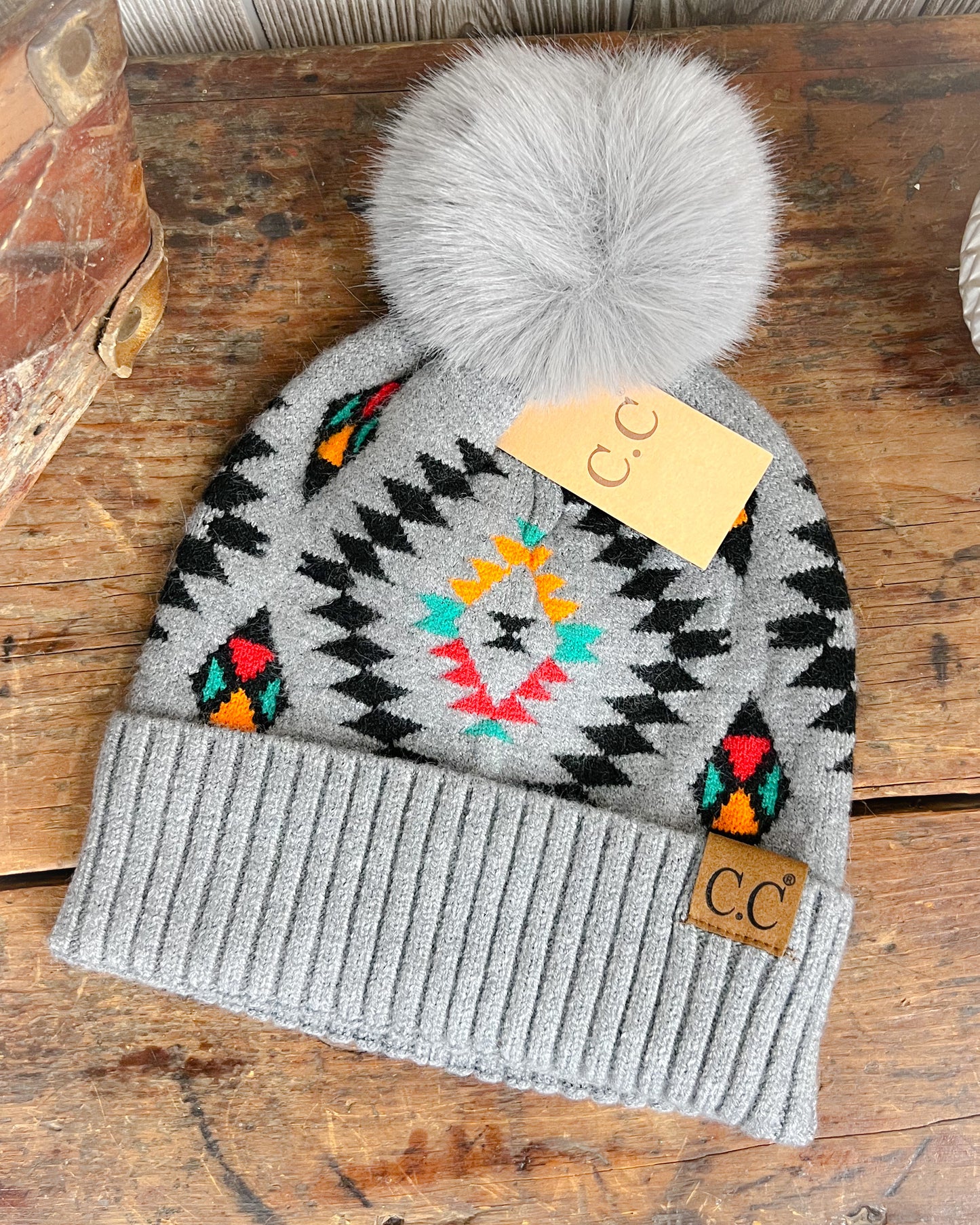 Soft Aztec Beanies - With Option Of Free Custom Patch