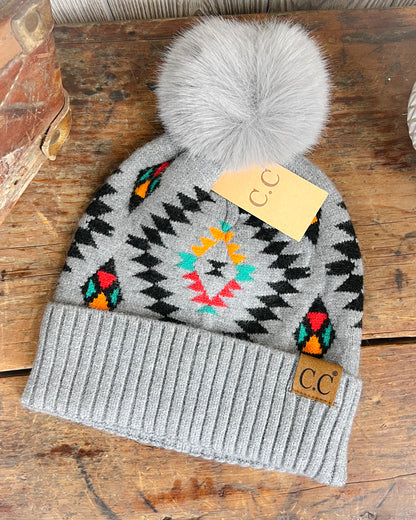 Soft Aztec Beanies - With Option Of Free Custom Patch