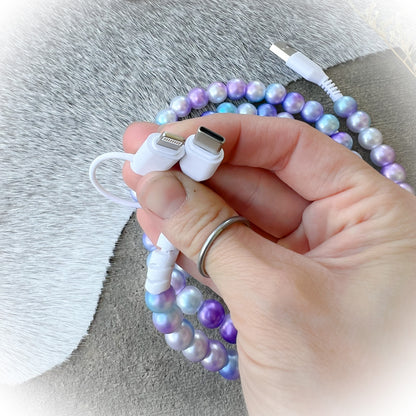 Galaxy Purple-Blue Pearl Charging Cord