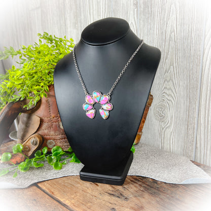 Western Squash Style Necklace – Cotton Candy