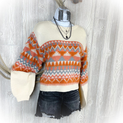 Cozy In Style Western Sweater