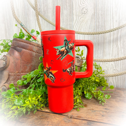 Kids 24oz Stainless Steel Tumbler Cup with Silicone Straw – Multiple Designs