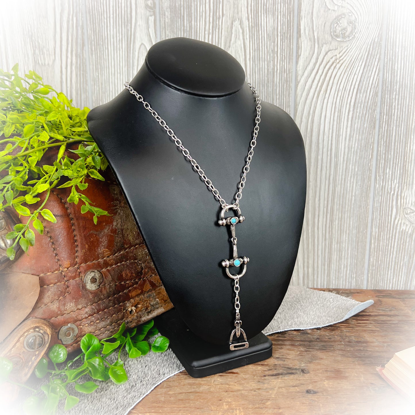 Western Horse Bit Lariat Necklace