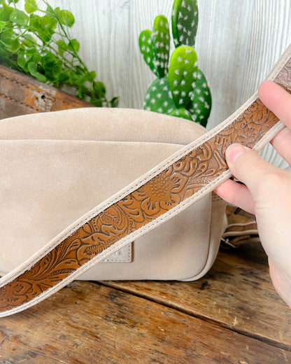 Western Boot Stitch Suede Shoulder Bag – 5 Colors