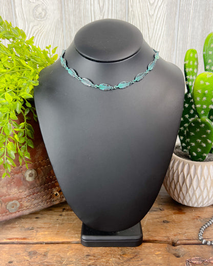 Western Feather Choker Necklace - Multiple Colors