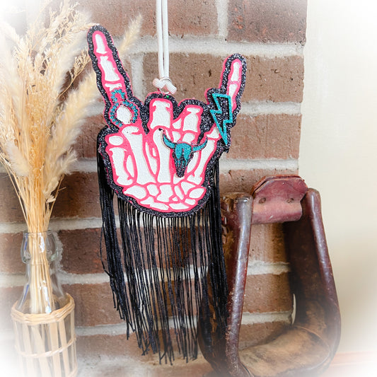 Western Skull-Hand Car Freshie - Multiple Scents & Designs