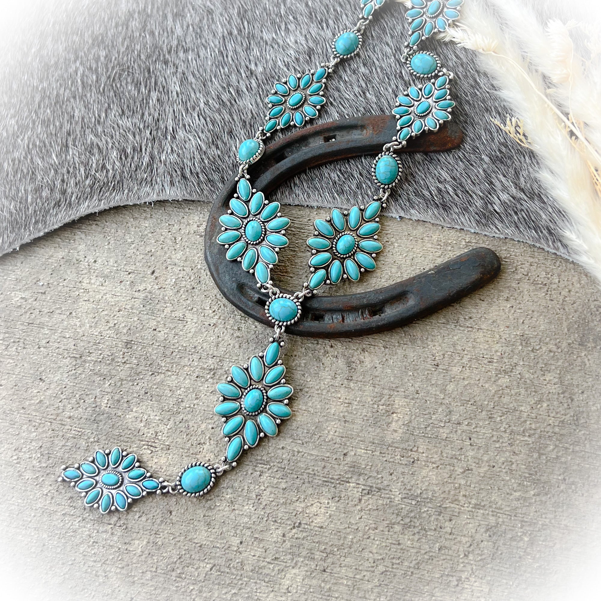 Drifter Western Lariat Necklace - Turquoise – Punchy Cactus Boutique ...
