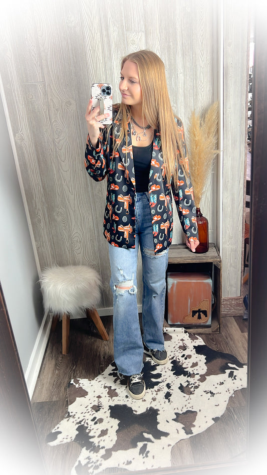 Lina - Risen High Rise Wide Leg Distressed Jeans – Light Medium Wash