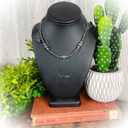 How Crazy Layered Necklace - Patina