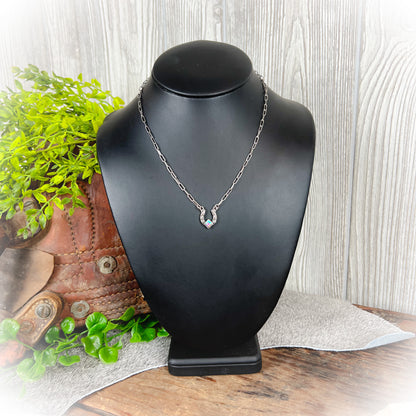 Wish Me Luck Western Horseshoe Necklace