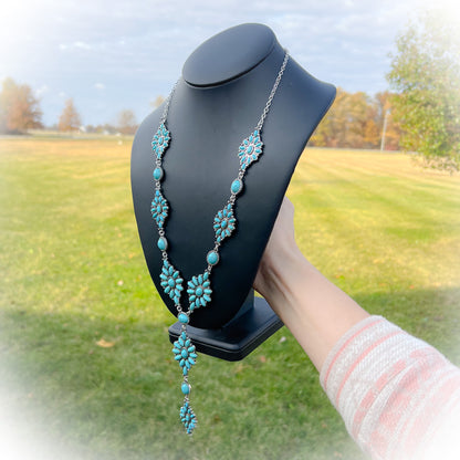 Drifter Western Lariat Necklace - Turquoise