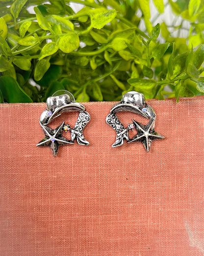 Western Trio Stud Earrings