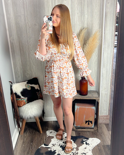 Howdy Darlin' Western Print Romper