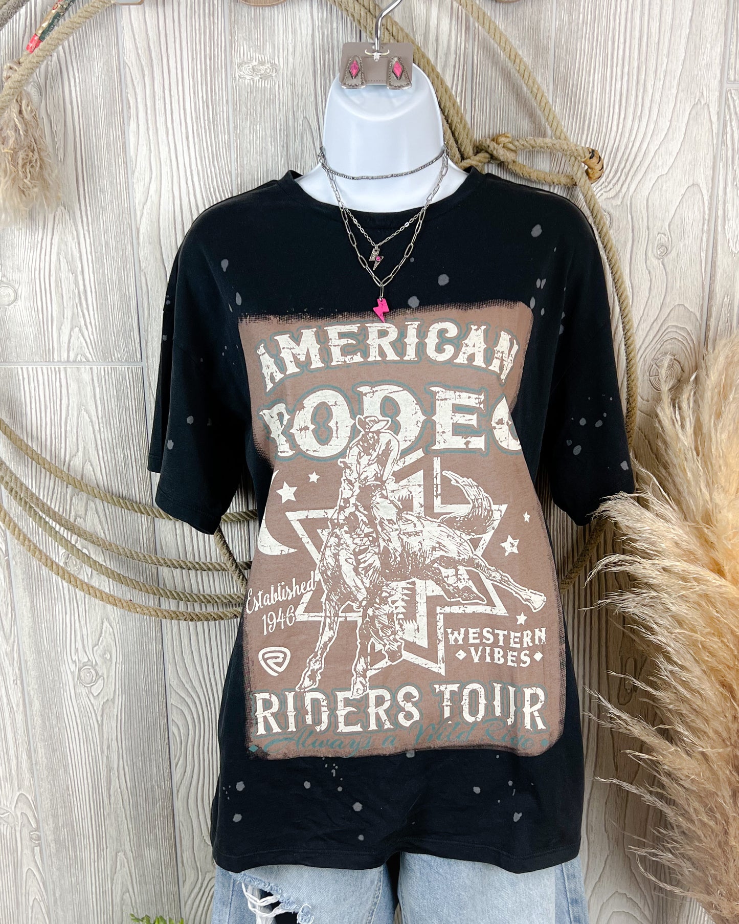 American Rodeo - Oversized Graphic Tee