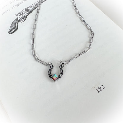 Wish Me Luck Western Horseshoe Necklace