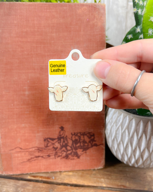 Cow Stud Earrings