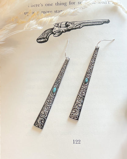 Simple Western Dangle Earrings - Multiple Colors