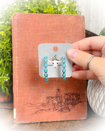 Mini Dolly Semi Hoop Earrings - Multiple Colors