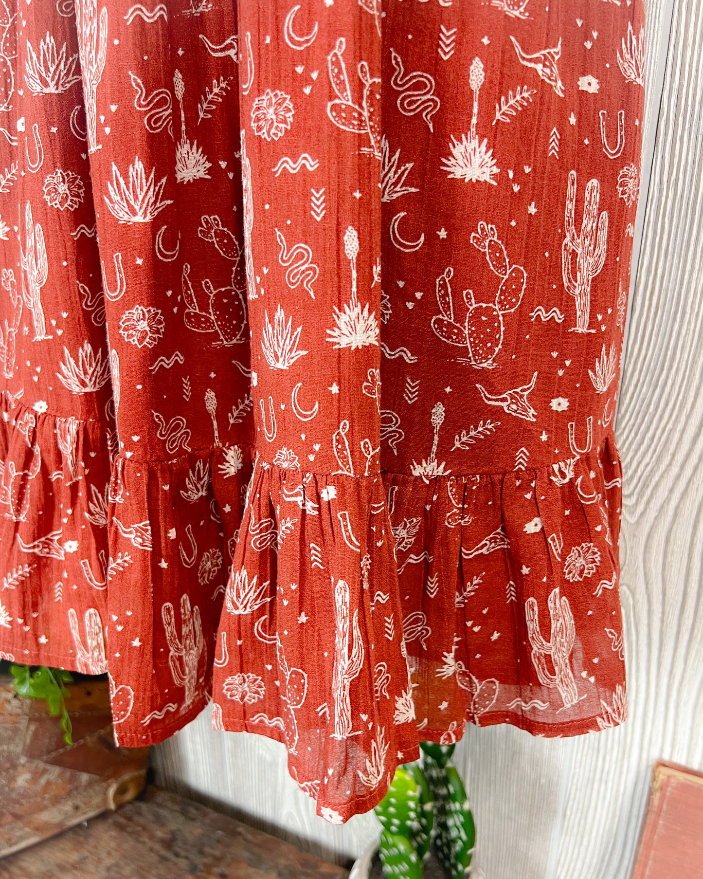 Rust in the Wind Desert Mini Dress
