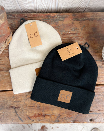 Classic CC Beanie - Black (With option of free custom patch)