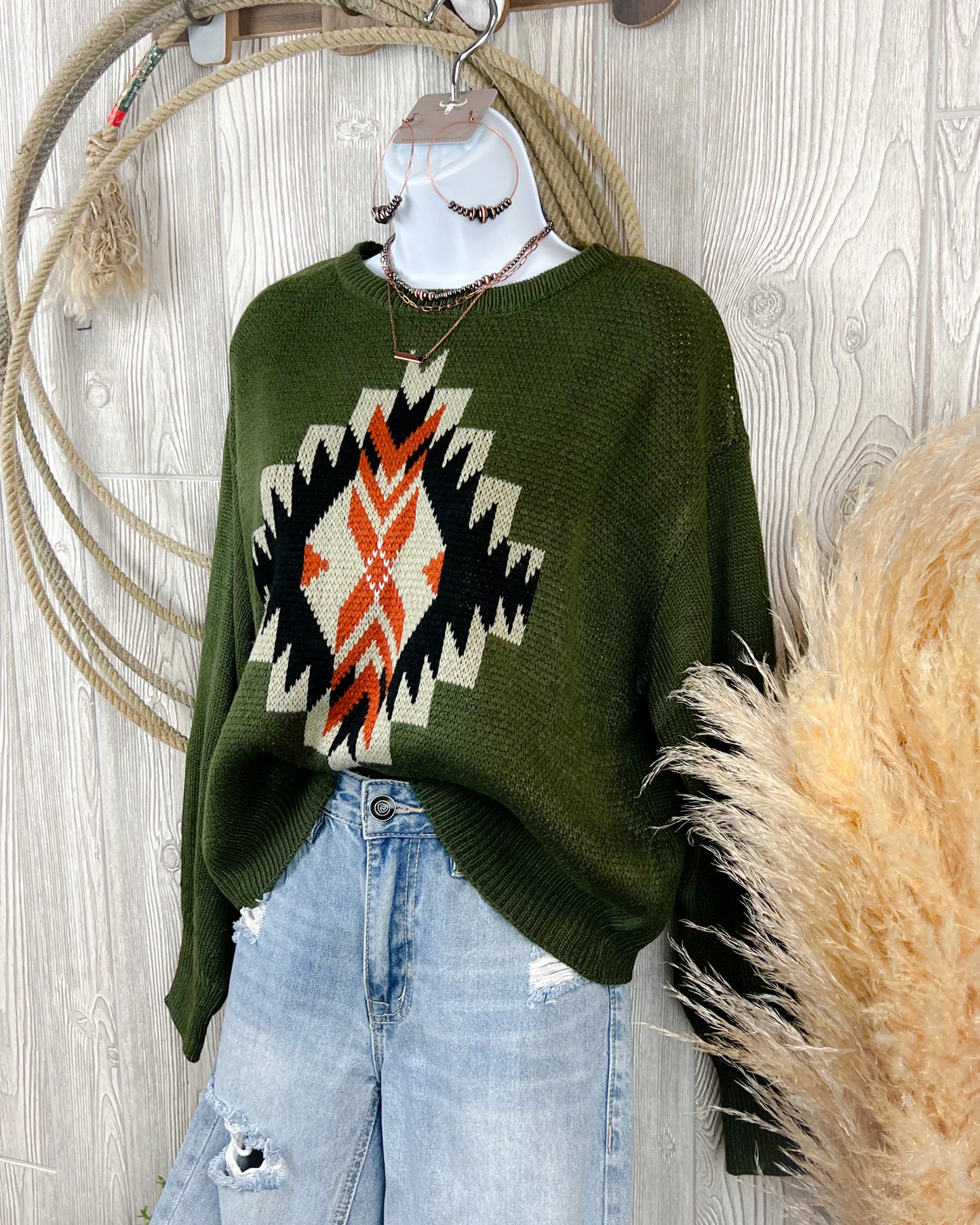 Believer Western Aztec Sweater