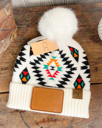 Soft Aztec Beanies - With Option Of Free Custom Patch