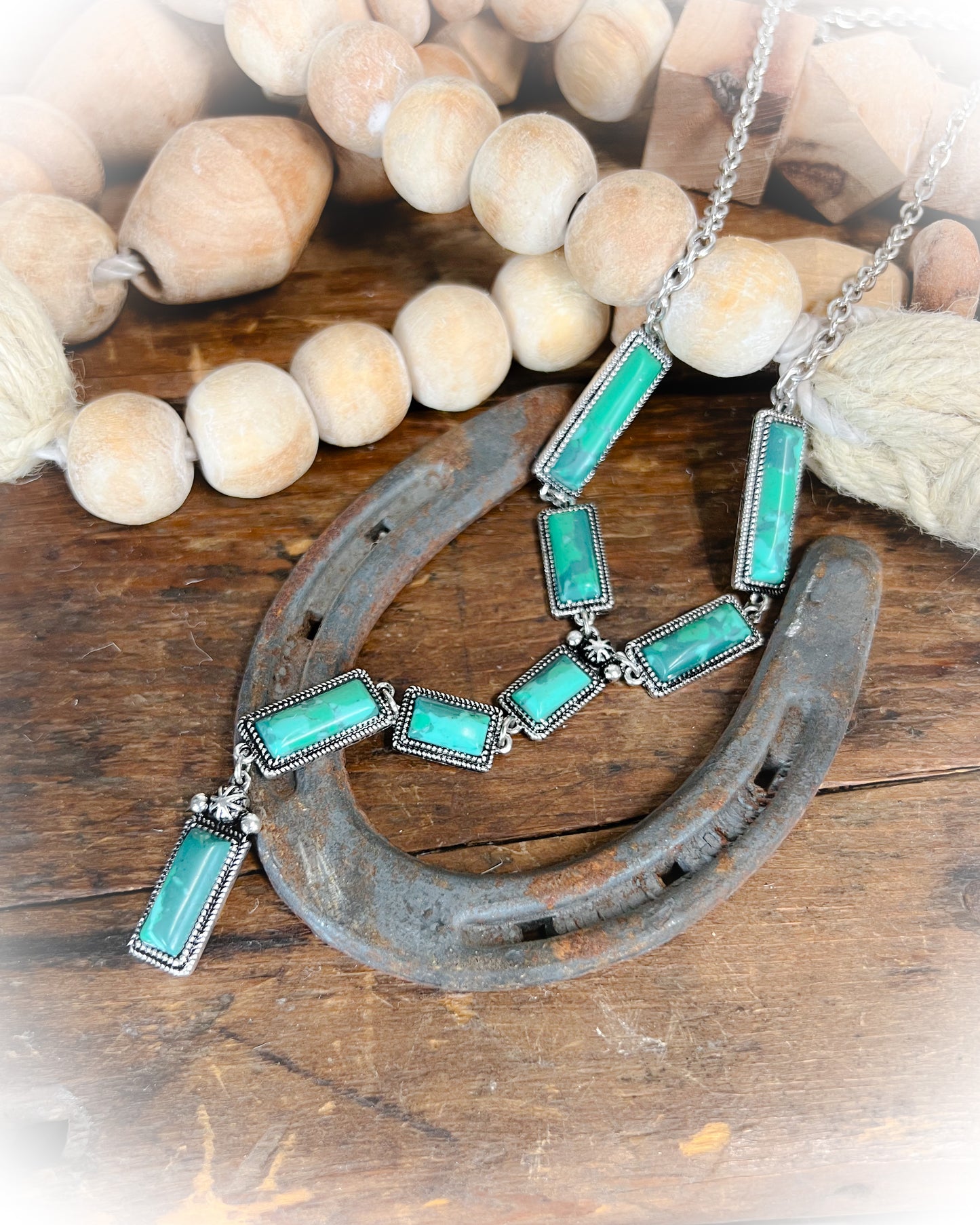 Jolene Lariat Necklace - Teal